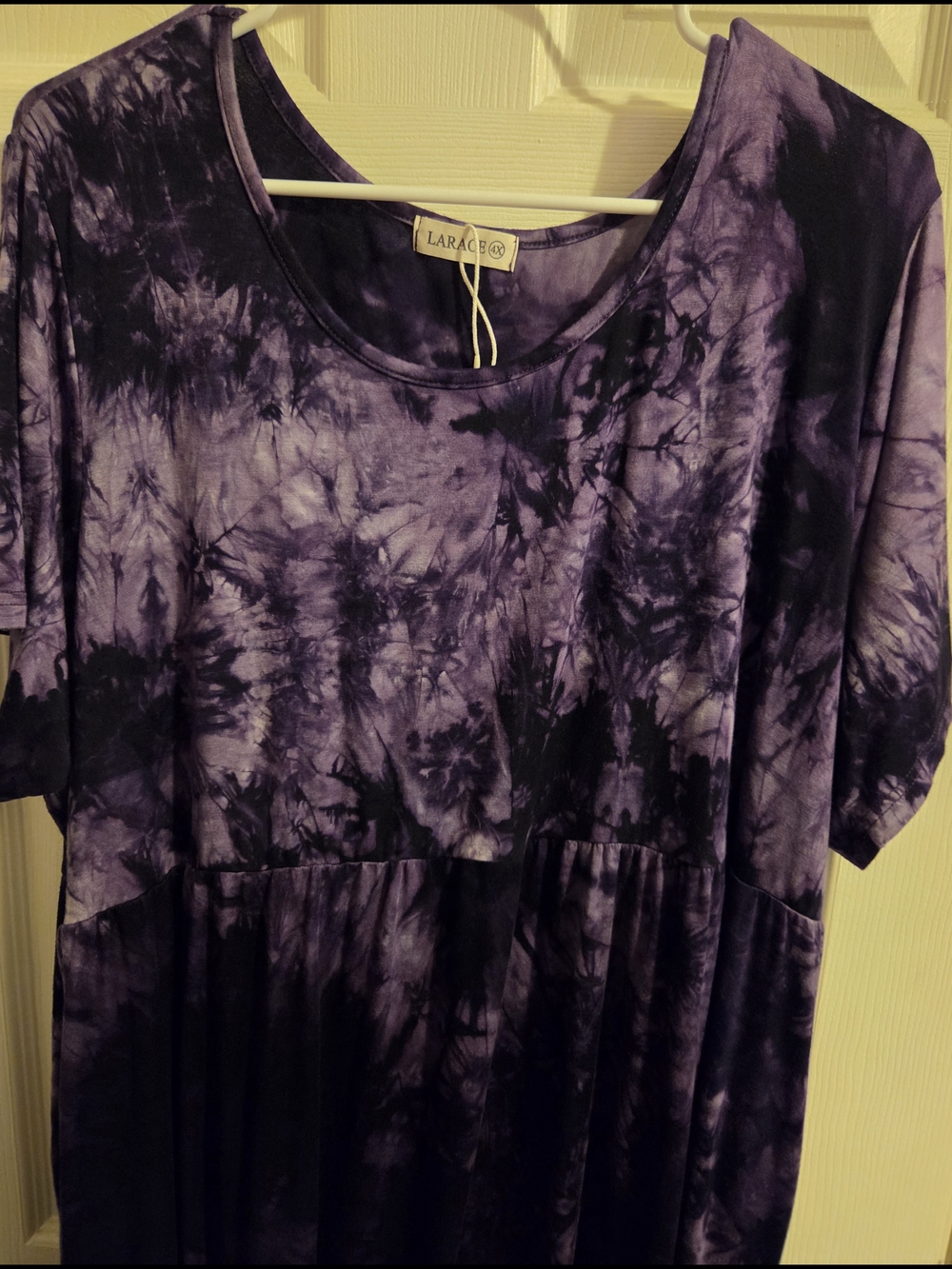 Lularoe Tie-Dye Purple Babydoll Dress